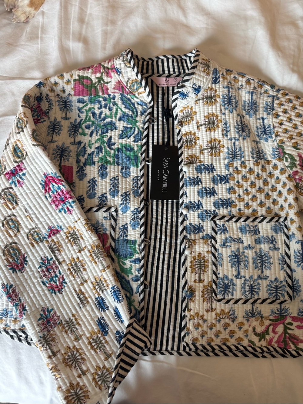 Sara Campbell REVERSIBLE Quilted Floral Patchwork Jacket - Multicolor